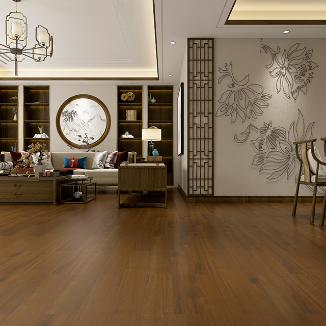 Teak Veneer SPC Flooring 