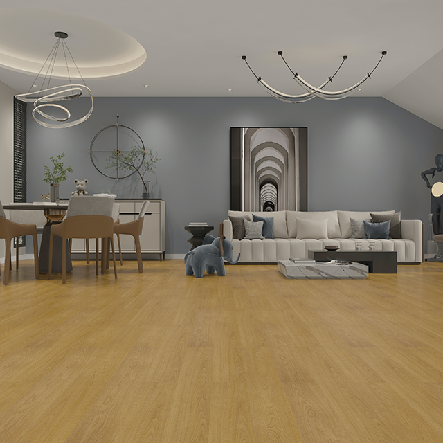 Natural Oak SPC Floor Wood Veneer 